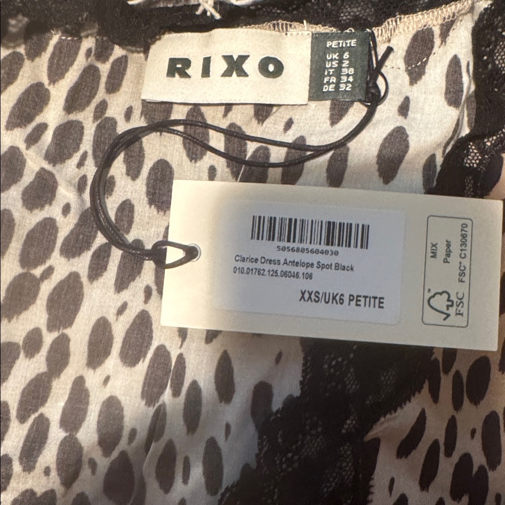 🐆 RIXO Clarice Leopard Dress NWT - Picture 6 of 8